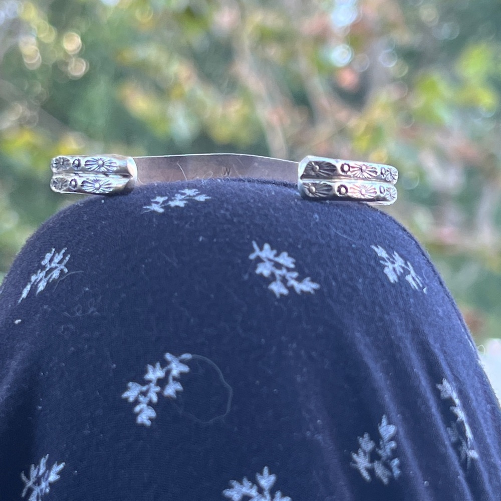 Vintage Native American Ss/Turquoise/Coral/Onyx C… - image 6